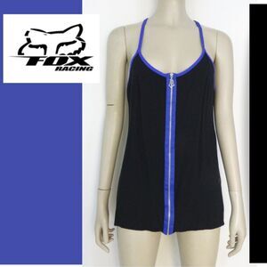 Vintage Fox Racing All The Way Zip Up Tank Top